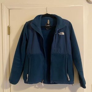 The North Face blue fleece jacket, size small